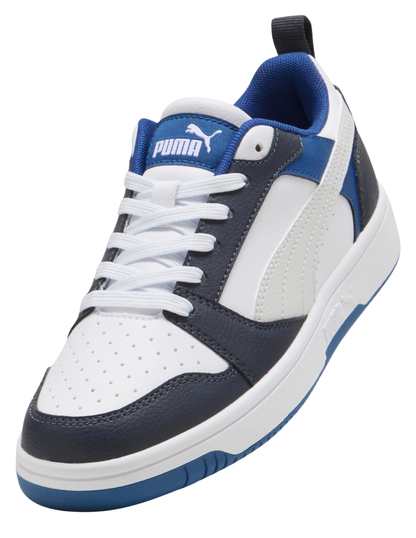 Tenis Puma Rebound V6 LO JR Blancos para Niño