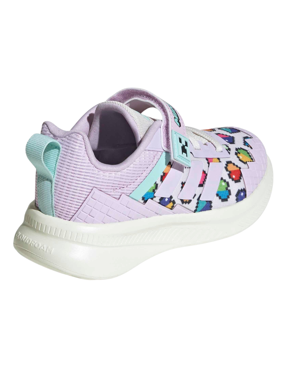 TENIS ADIDAS MINECRAFT FORTARUN EL C LAVANDA PARA NIÑA