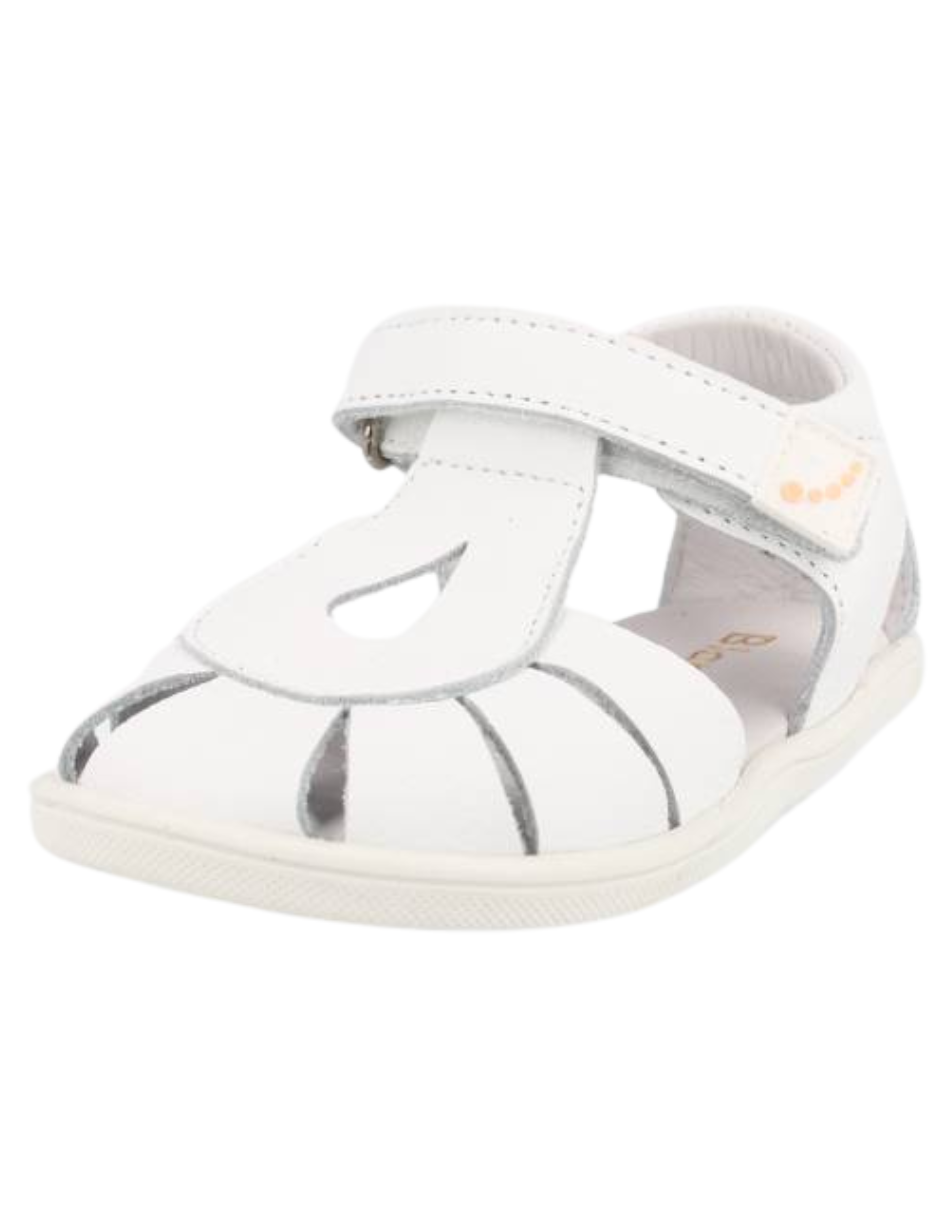 Sandalia Blanditos Barefoot Tiras Blancos para Bebé (Unisex)
