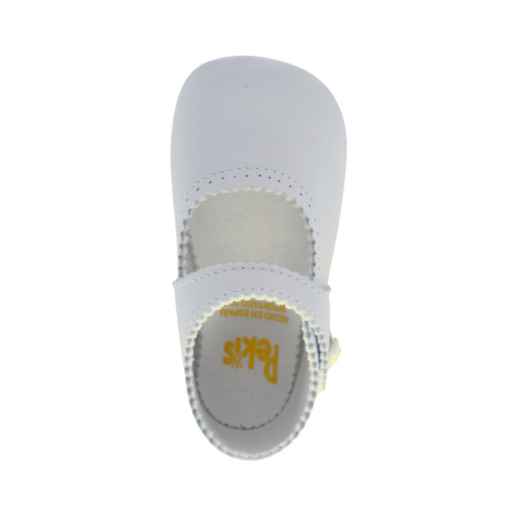Zapato Bebe Boton Piel - Pekis