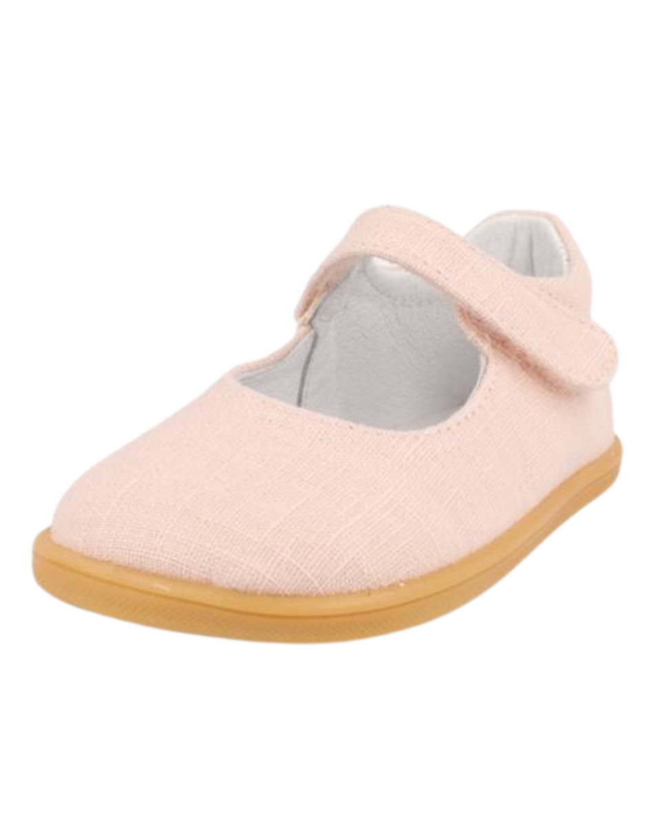 Zapato Blanditos Barefoot MJ Con Velcro Nude para Niña