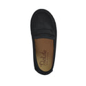 Mocasín de niño en serratex negro con antifaz – Tokolate