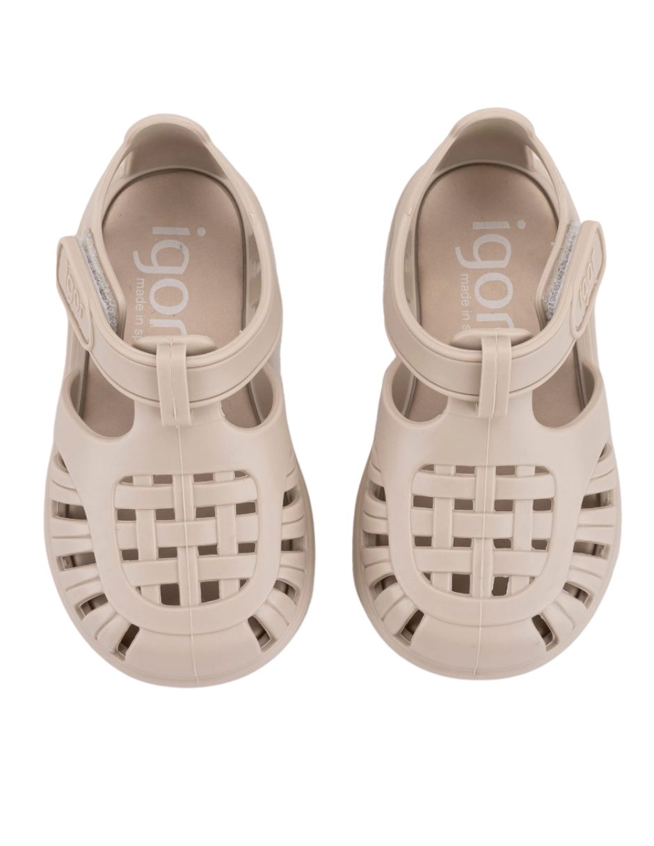 Sandalia Igor Croco Con Velcro Matchas para Niño