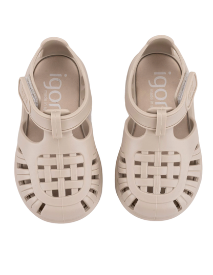 Sandalia Igor Croco Con Velcro Matchas para Niño