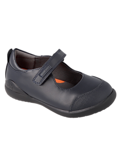 Zapato Biomecanics Escolar Piel Puntera Marino para Niña