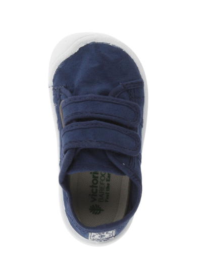 Zapato Barefoot Victoria Lona Basket Azul Marinos para Niño