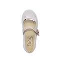 Zapatos de niña con velcro y flor decorativa – Tokolate