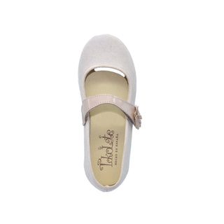 Zapatos de niña con velcro y flor decorativa – Tokolate