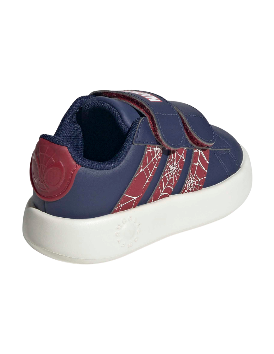 Tenis Adidas Grand Court Spider-Man Cf I Azul Para Niño