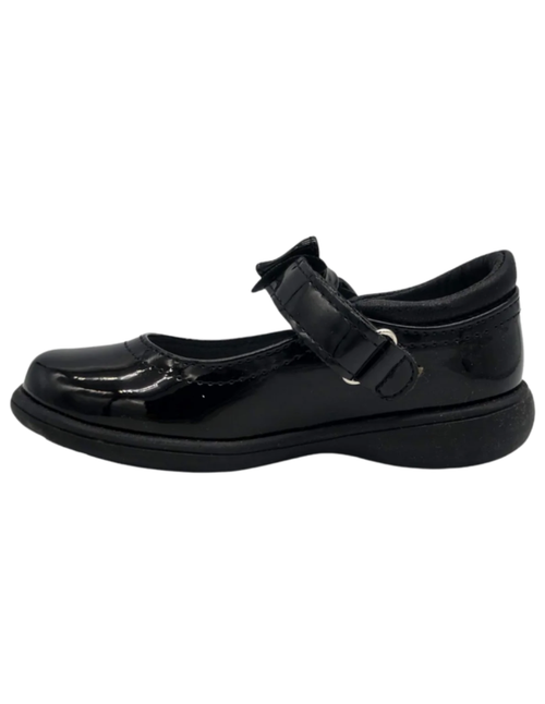 Zapato de Carol Escolar Chabelo Negro Con Moño y Velcro para Niña