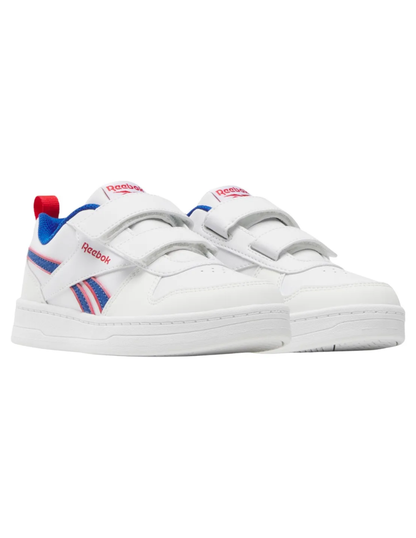 Tenis Reebok Royal Prime 2.0 Two Strap Hoop & Loop Blancos para Niño