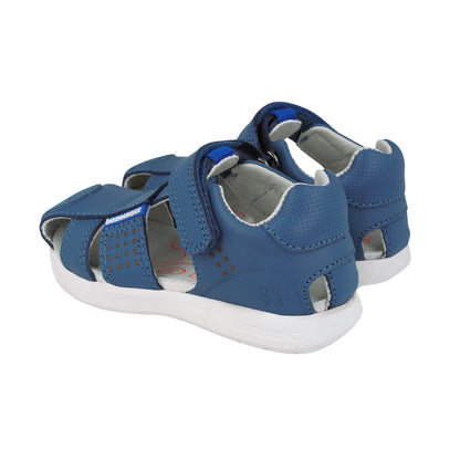 Sandalia Niño Velcro Básica Azul - BIOMECANICS