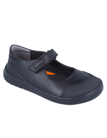 Zapato Biomecanics Escolar Puntera Con Velcro Negros para Niña