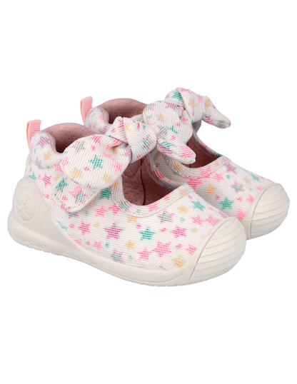 Zapato Biomecanics Blanco Estampada de Mercedes para Bebe