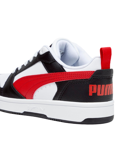 Tenis Puma Rebound V6 LO JR Blancos para Niño