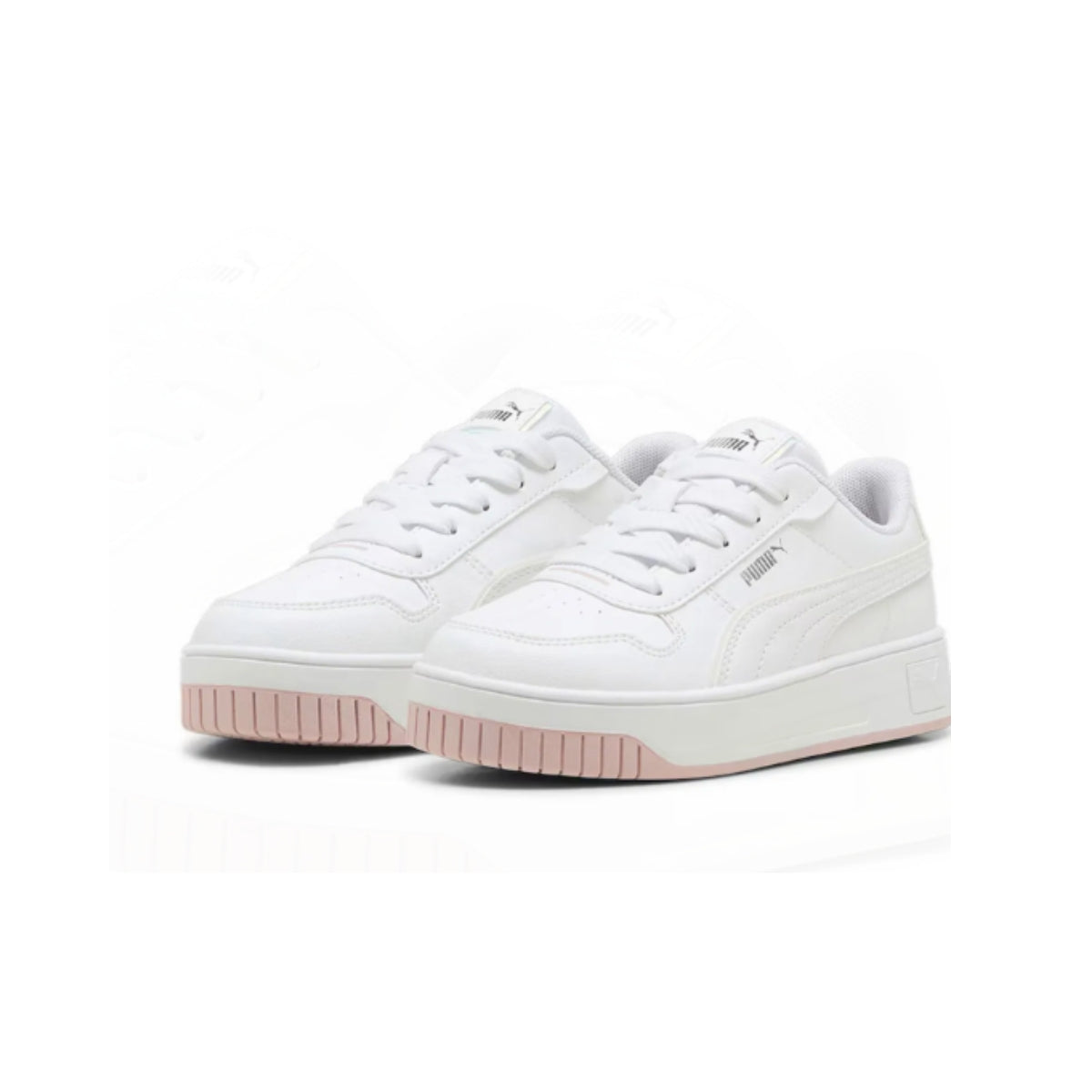 Tenis Niña Carina Street Holo 2.0 Blanco-Rosa – PUMA