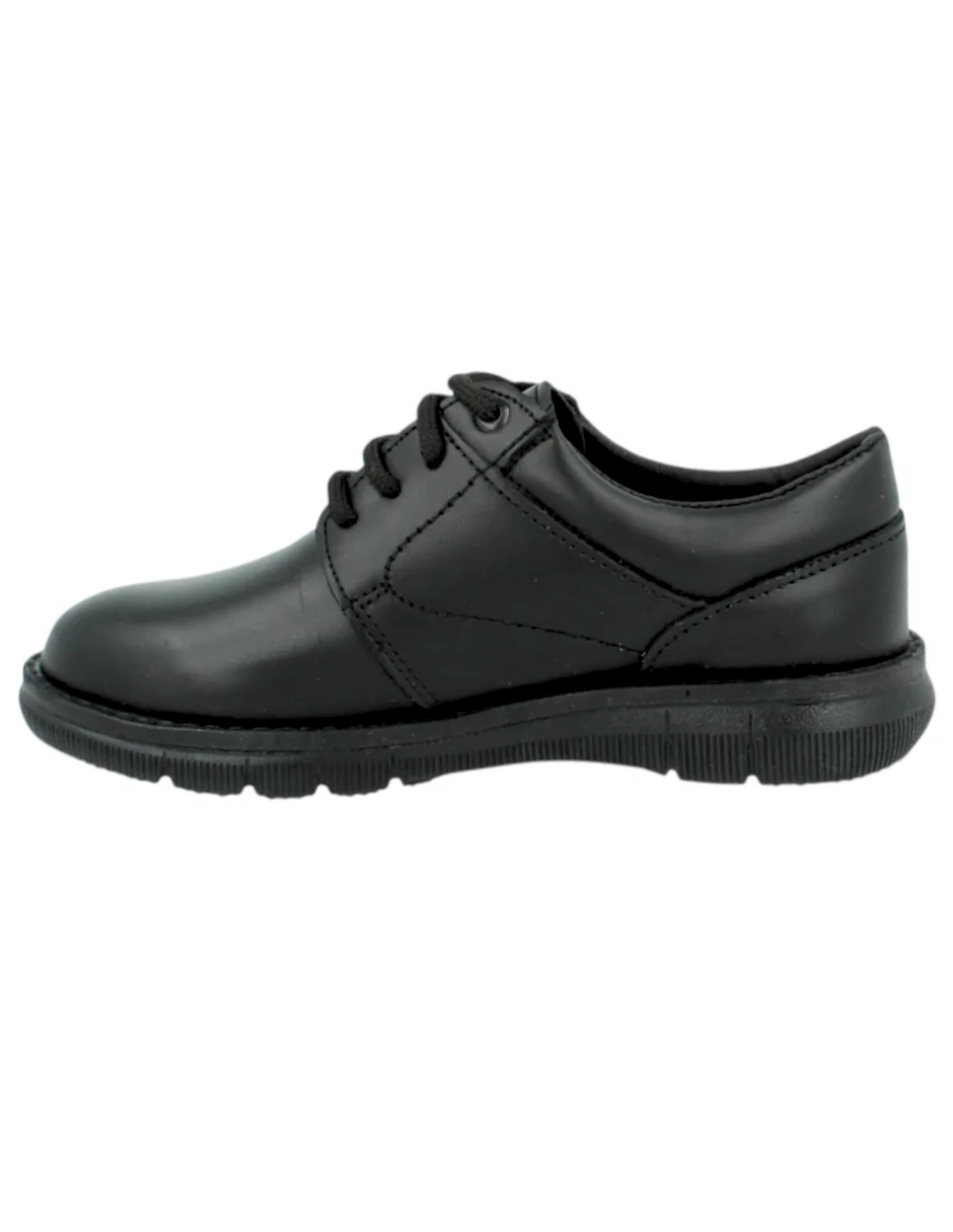 Zapato Coqueta Escolar Agujeta Negros para Niño