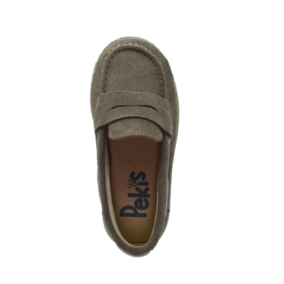 MOCASIN NIÑO BEIGE ANTIFAZ SERRAJE -PEKIS