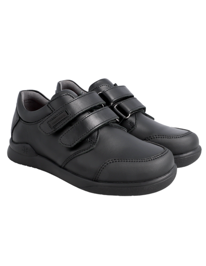 Zapato Biomecanics Escolar Dos Velcros Basico Negros para Niño