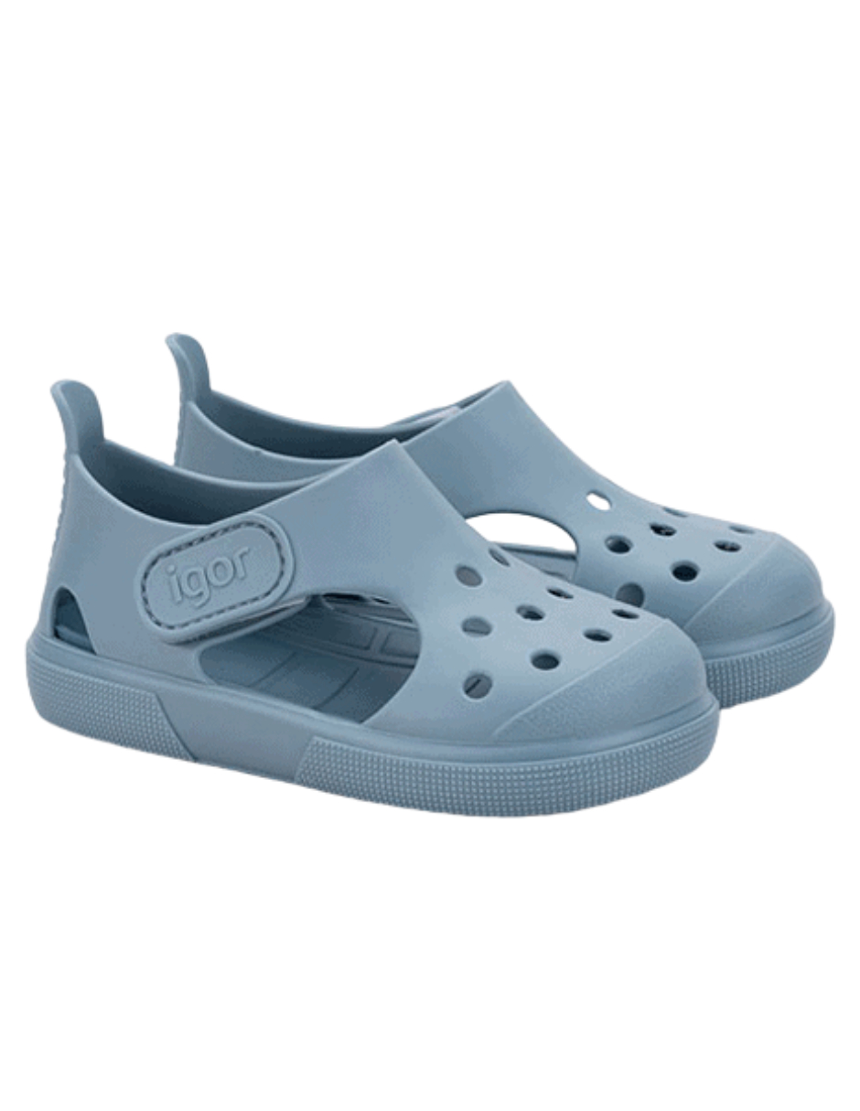 Sandalia Igor Sport Con Velcro Océano para Niño