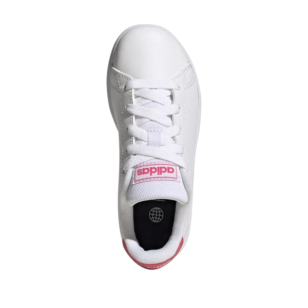 Tenis Niña Advantage K Blancos con Rosa- ADIDAS