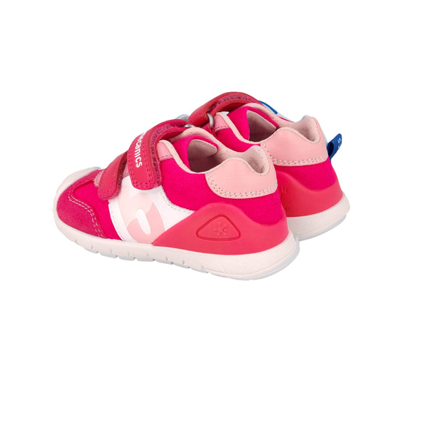 Zapato Niña Rosa con Doble Velcro - BIOMECANICS