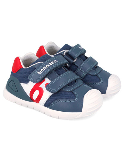 Zapato Biomecanics Petrol con Dos Velcros B para Bebé