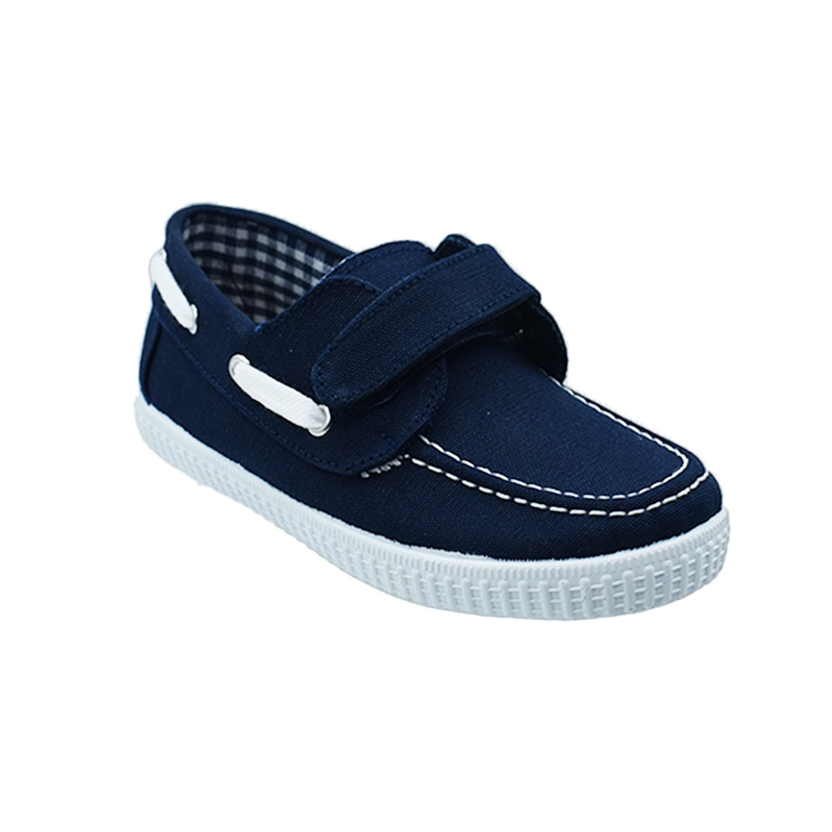 TOP SIDER NIÑO MARINO VELCRO PIQUE- PEKIS