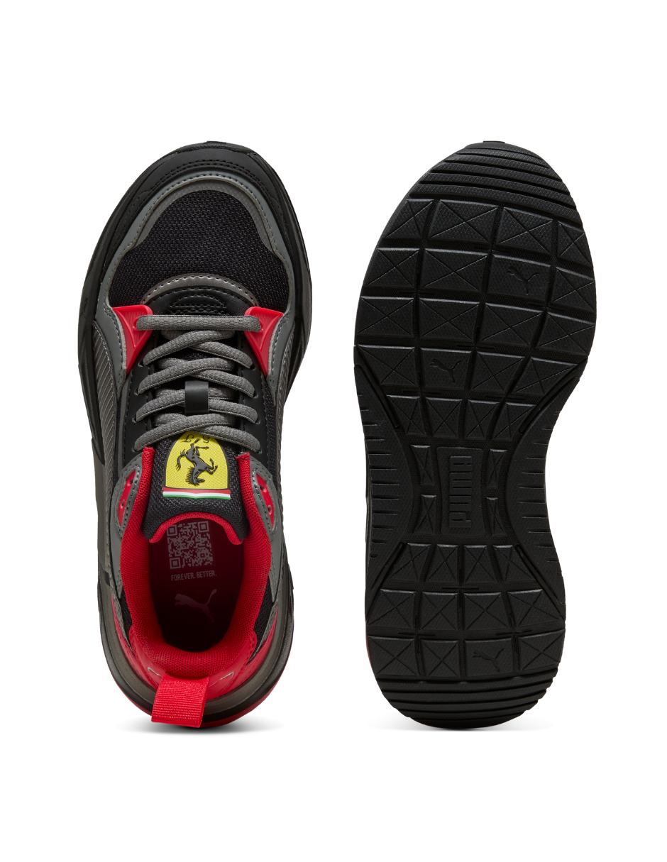 Tenis Puma Ferrari Trinity 2 Jr Negro para Niño