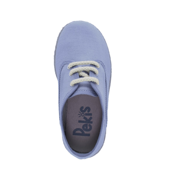 ZAPATO NIÑO GRIS LONA CORDONES/YUTE- PEKIS