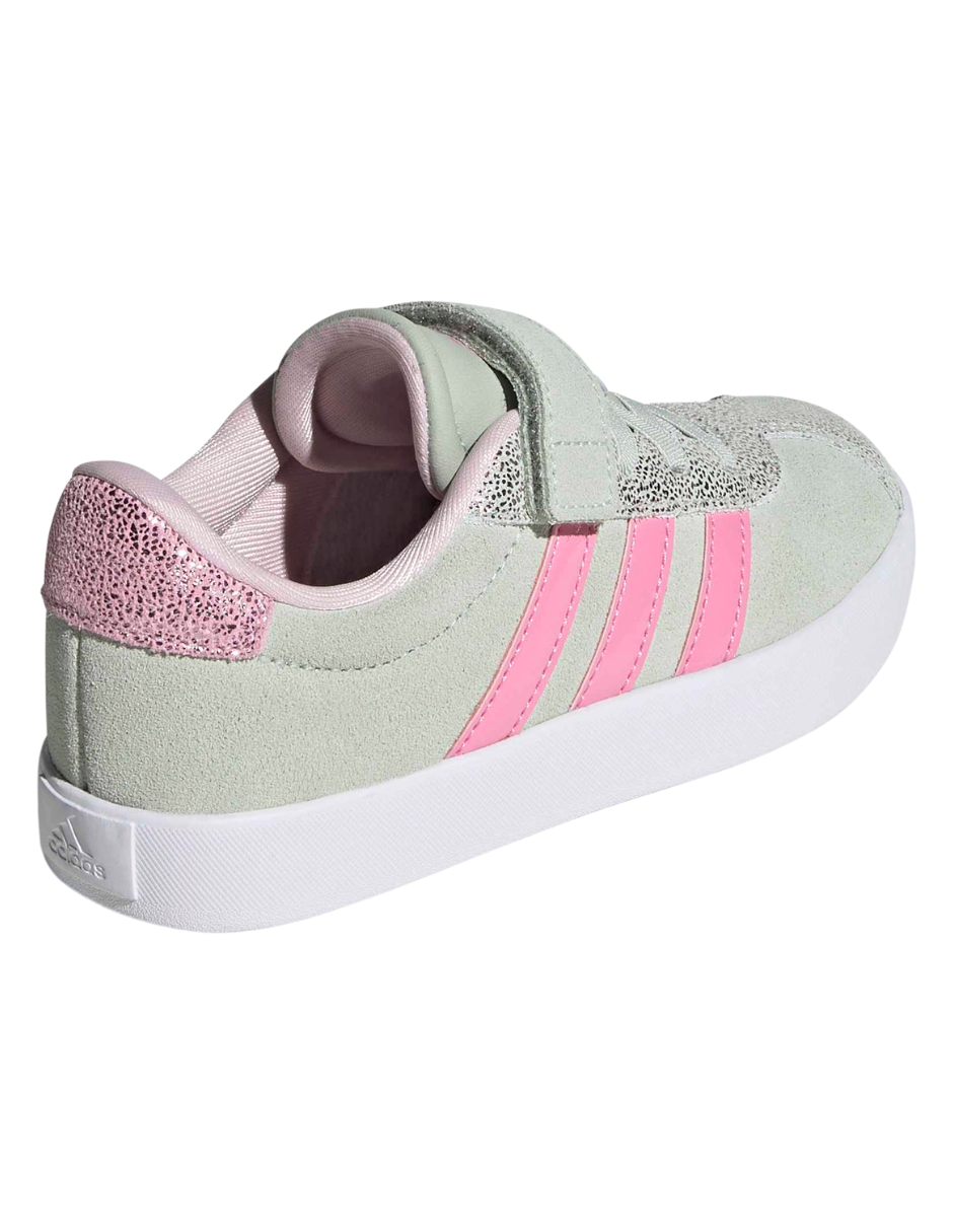 Tenis Adidas VL Court 3.0 EL C Verdes para Niña