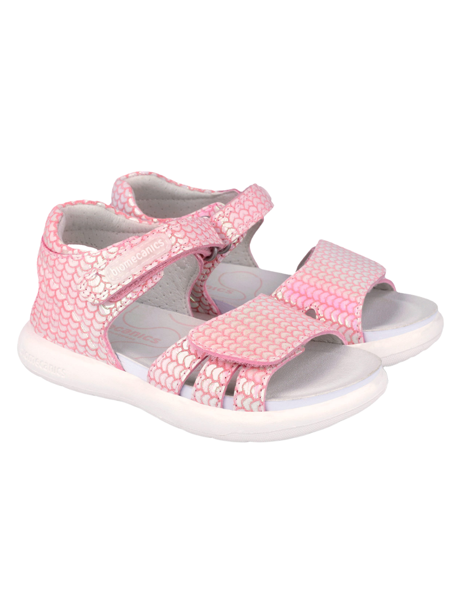 Sandalia Biomecanics Barby con Pala Velcro y Laminada para Niña