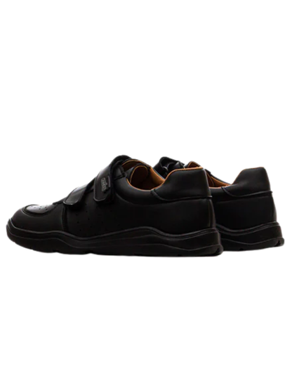 Zapato Coqueta Escolar Dos Velcros Negros para Niño