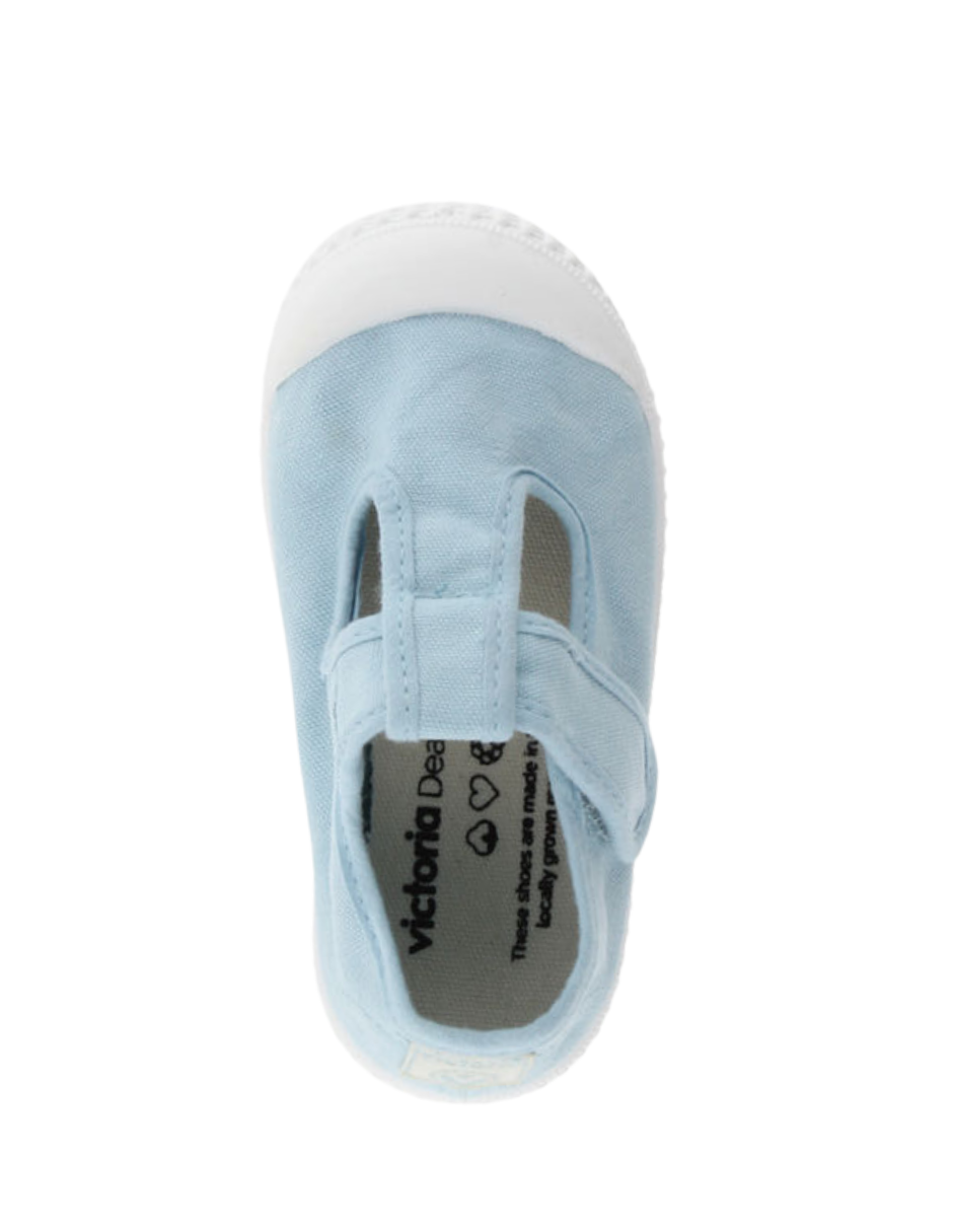 Zapato Victoria Lona Tintada Con Velcro Aire para Niños(Unisex)