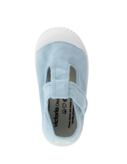 Zapato Victoria Lona Tintada Con Velcro Aire para Niños(Unisex)