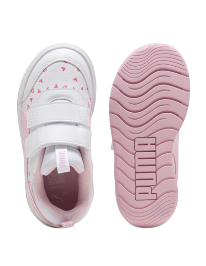 Tenis Puma Multiflex 2 Hearty V PS Blancos para Niña