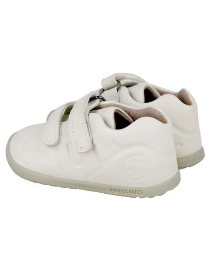 Zapato Barefoot Biomecanics Marfil Velcros con  Dos para Bebe