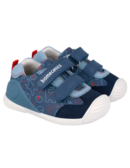Zapato Biomecanics Petrol Dinosaurios para Bebé