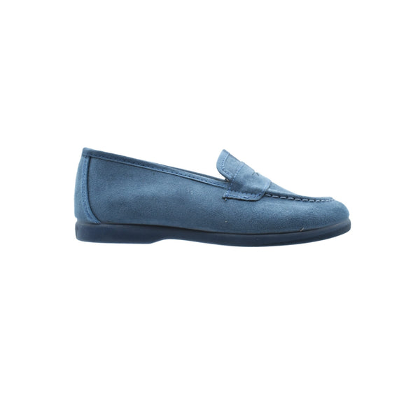 Mocasines Tokolate en Serratex Azul Claro con Antifaz para Niño