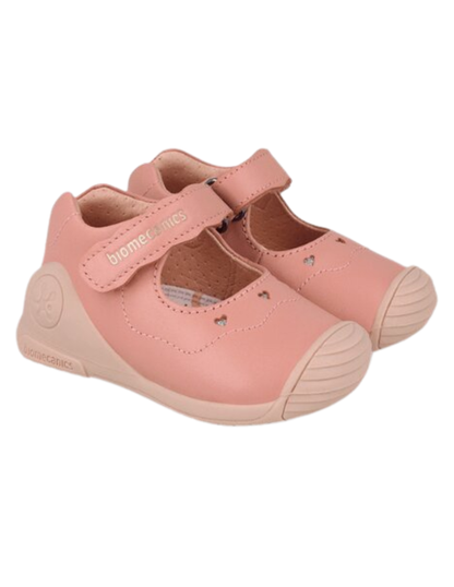 Zapato Biomecanics Mercedes Corazones Rosas para Niña