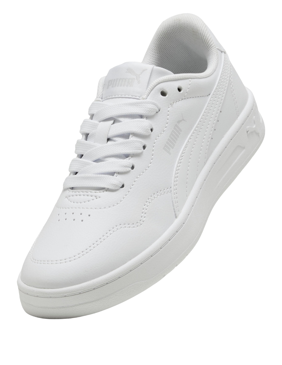 Tenis Puma Court Lally JR Blancos para Niños(Unisex)