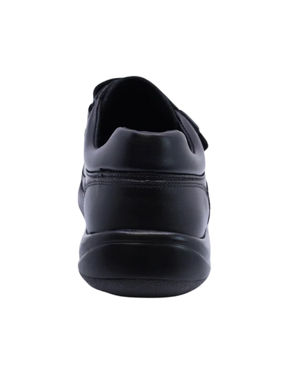Zapato Coqueta Escolar Dos Velcros Puntera Negros para Niño