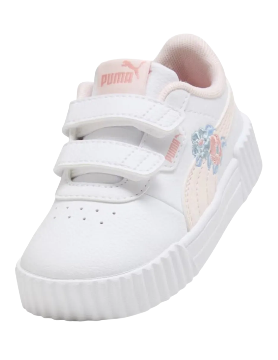 Tenis Puma Carina 3.0 Floral V Inf Blancos para Niña