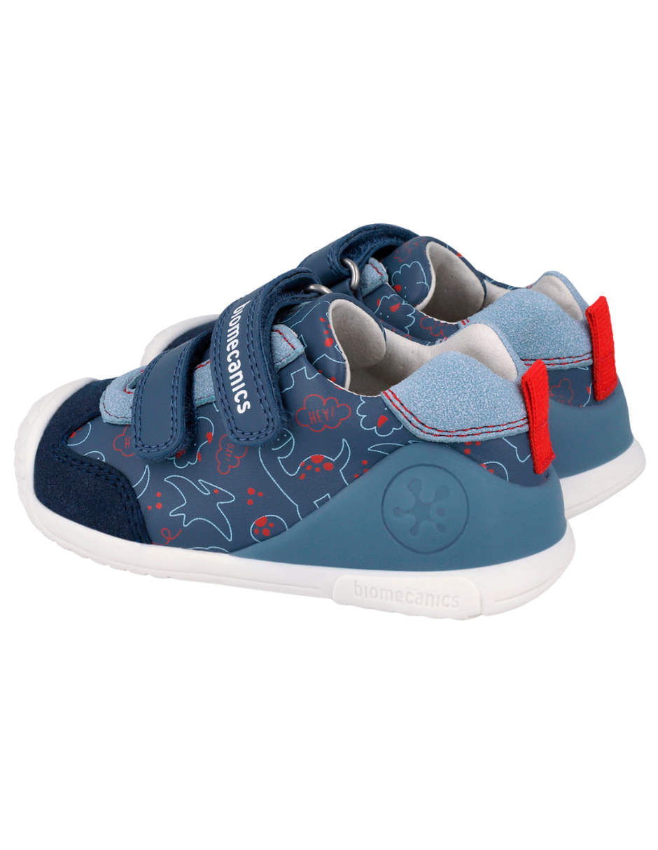 Zapato Biomecanics Petrol Dinosaurios para Bebé