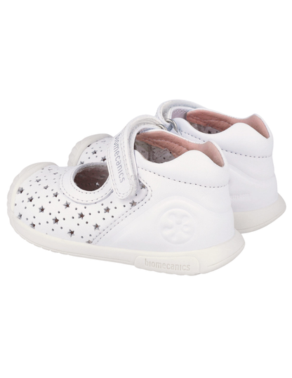 Zapato Biomecanics Blanco Calado de Mercedes para Bebé