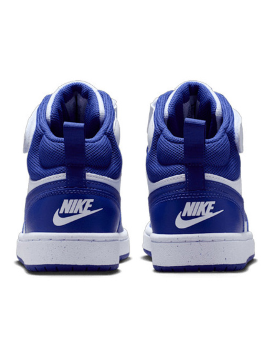 Tenis Nike Court Borough Mid 2 GS Azul para Niño