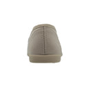 Zapato de niña en lona beige con elástico cruzado – Pekis