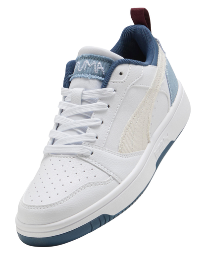 Tenis Puma Rebound V6 LO Mid 90S JR Blancos para Niño