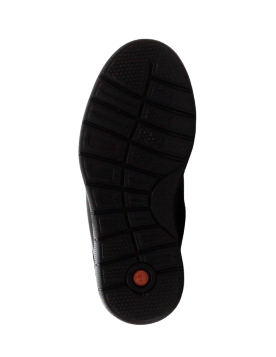 Zapato Coqueta Escolar Basico Con Velcro Negros para Niño