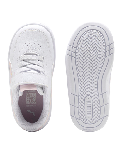 Tenis Puma Court Classic Clean Dino AC+ Inf Blancos para Niña